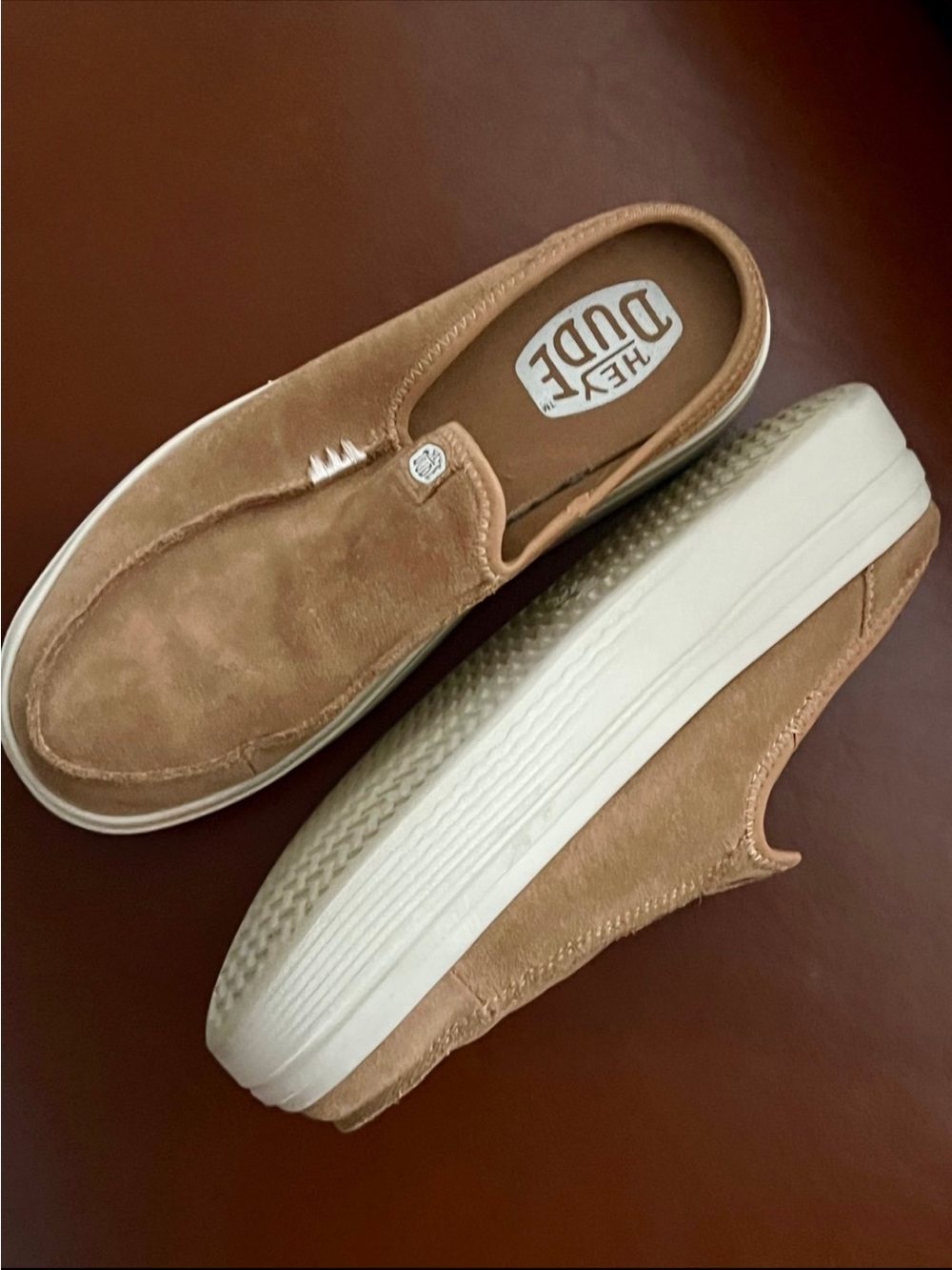Hey Dude Women’s Austin Lift Classic Tan Slip-Ons W8